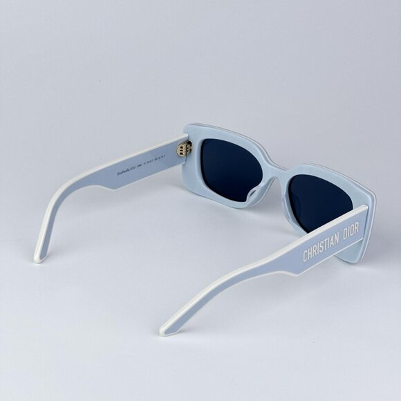 Dior DIORPACIFIC S1U 80B0 Women NEW AUTHENTIC Sunglasses Blue White Rectangle main image 6